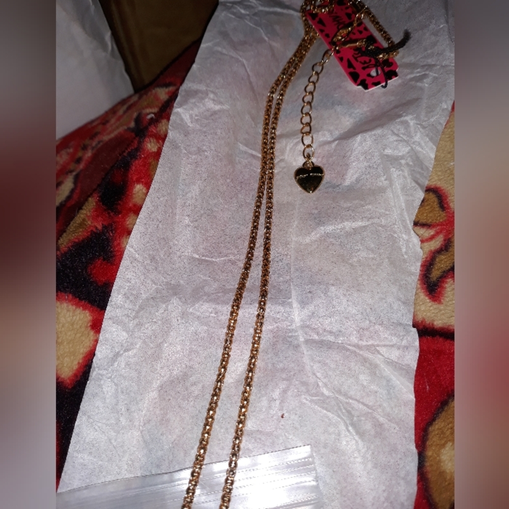 Betsey Johnson Colorful Butterfly pink gold Necklace cz Rhinestone NEW 18"-22" - Picture 5 of 12
